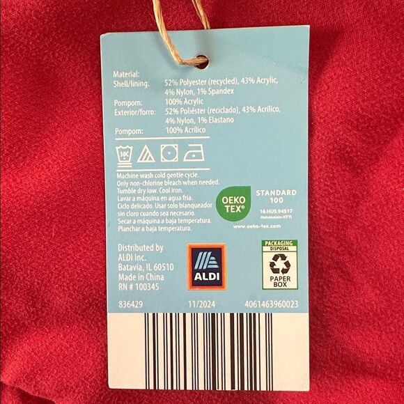 Aldi Beanie Hat Holiday Christmas Black 2024 - Picture 4 of 4